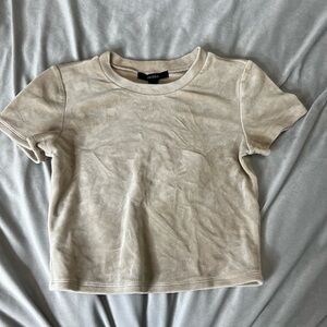 Small velvet cropped top (so soft)